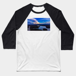 Beautiful Sky over Lake Lanier Baseball T-Shirt